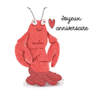 Homard chaleureux pour un anniversaire joyeux